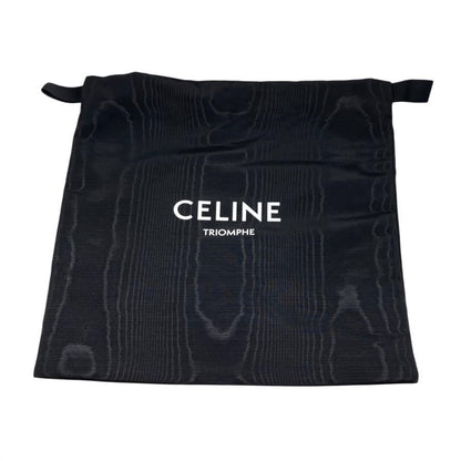 Celine Shoulder Bag Teen Triomphe Bag 188423bf438si Shiny Calfskin Black Silver