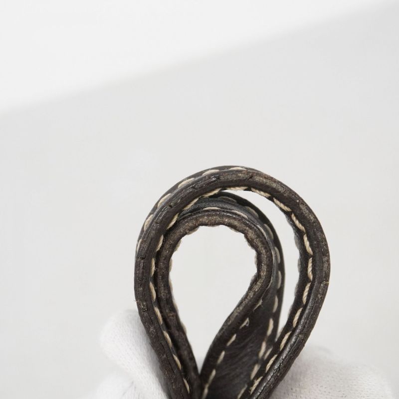 Celine Tote Bag Macadam PVC White Gold Hardware Women