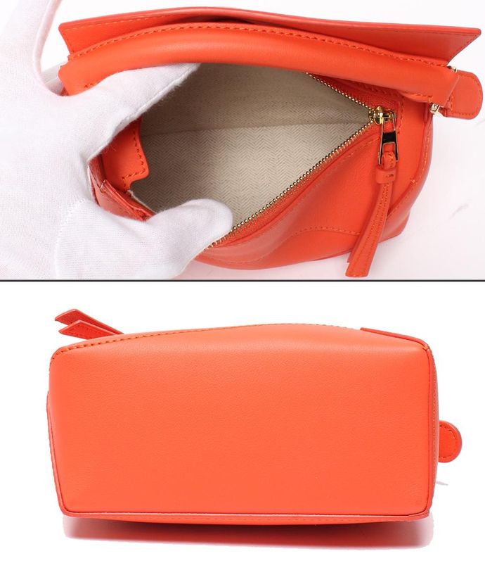 Loewe 2way Handbag Shoulder Bag Crossbody Soft Grain Calf Puzzle Edge Bag Mini