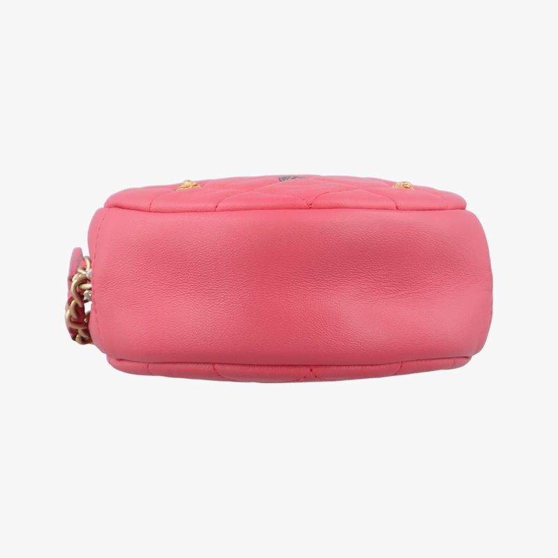 CHANEL charm Round Pink Ramskin A8162026890476