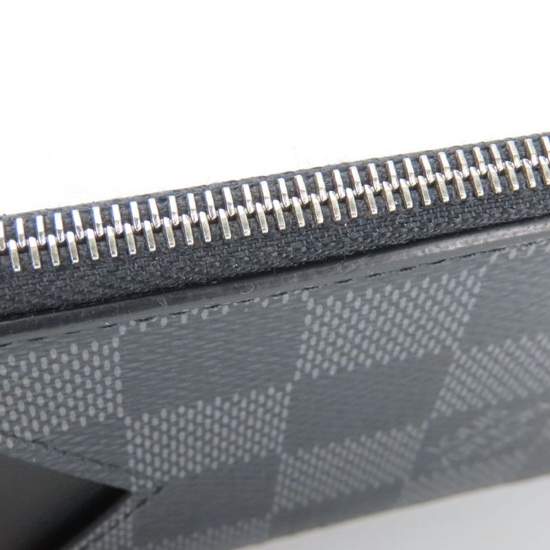 Louis Vuitton Card Case Coin Card Holder N64038 Damier Graphite Black Gray