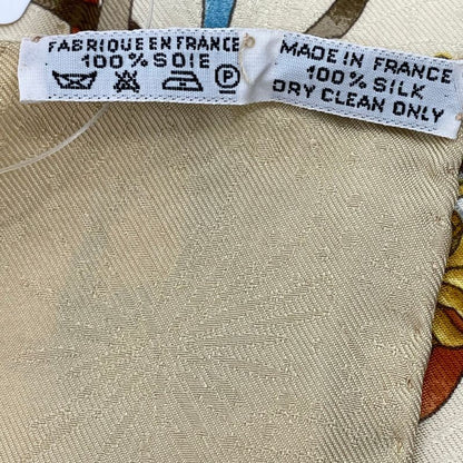 Hermes Carre 90 LUNA PARK Luna Park Amusement Park Scarf Silk Yellow