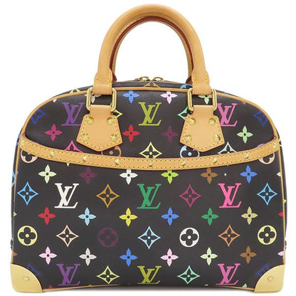 Louis Vuitton Handbag Trouville Monogram Multicolor Canvas Noir Black Gold