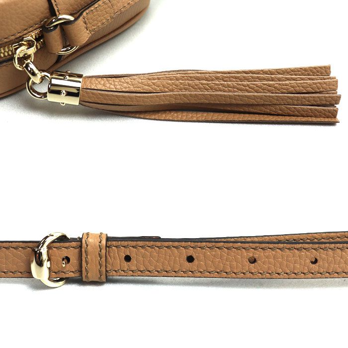 Gucci Soho Disco Shoulder Bag Beige 722319 Outlet Ladies Preowned Extreme