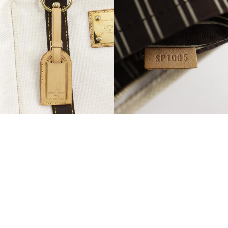 Louis Vuitton Cabas MM Antigua M40036 Canvas Ecru White/brown Sp1005 Unisex