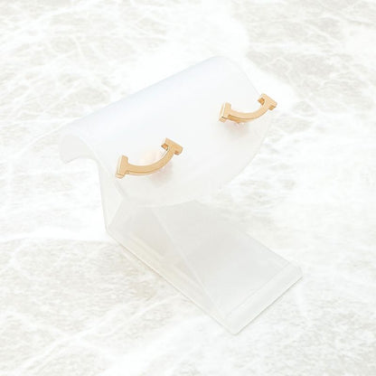 /tiffany & Co T-smile Pink Gold Earrings U