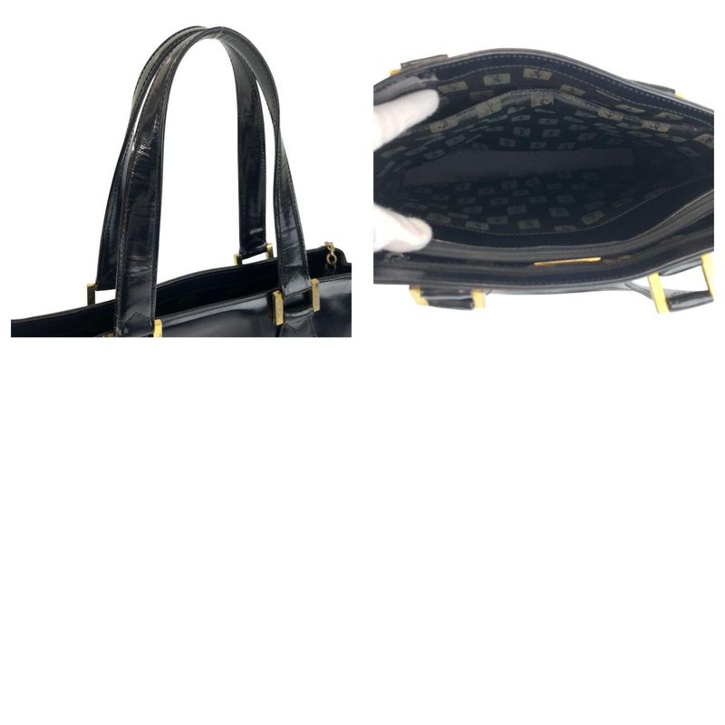 YVES Saint Laurent Yves Saint Laurent Vintage YSL Black Gold Hardware Leather