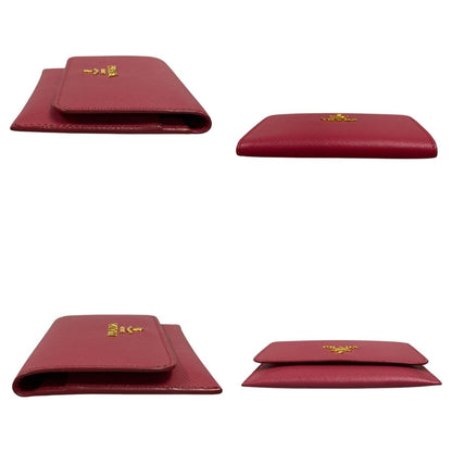 Prada Saffiano Card Case/business Card Case 1mc362 Pink