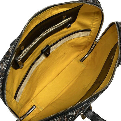 Goyard Business Bag Diplomat Black×brown×white Leather