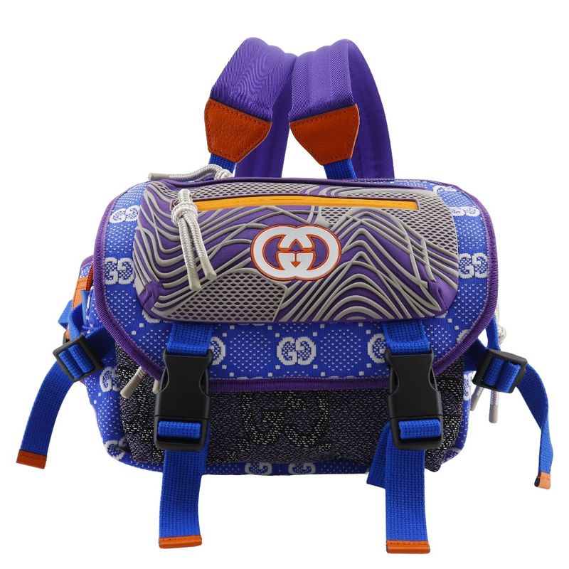 Gucci GG Small Bag 2way Waist Bag 752100 Nylon Blue/purple Unisex Backpack/daypa