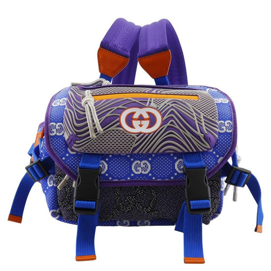 Gucci GG Small Bag 2way Waist Bag 752100 Nylon Blue/purple Unisex Backpack/daypa