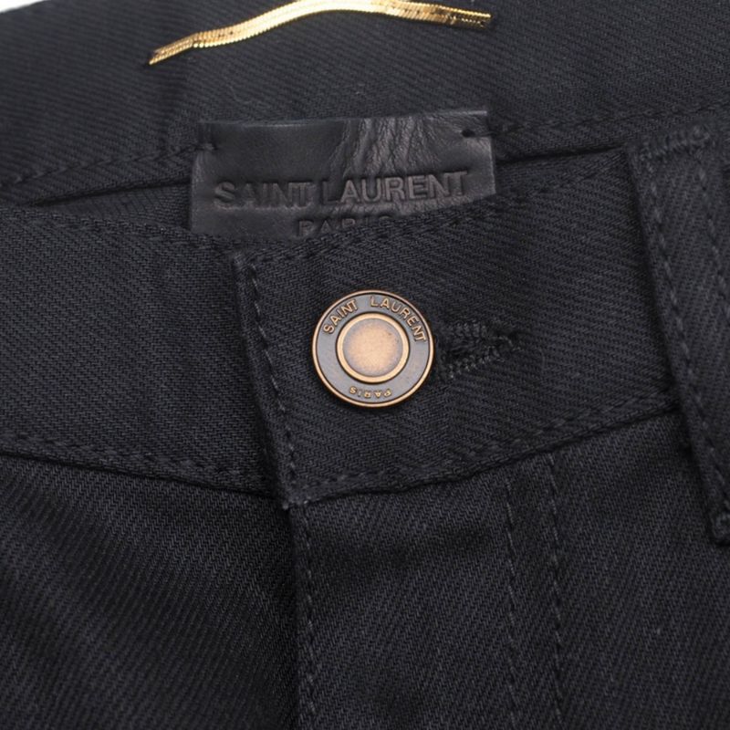 Saint Laurent Paris Denim Pants Size 30 (170 70Y) Black Denim Skinny Pants