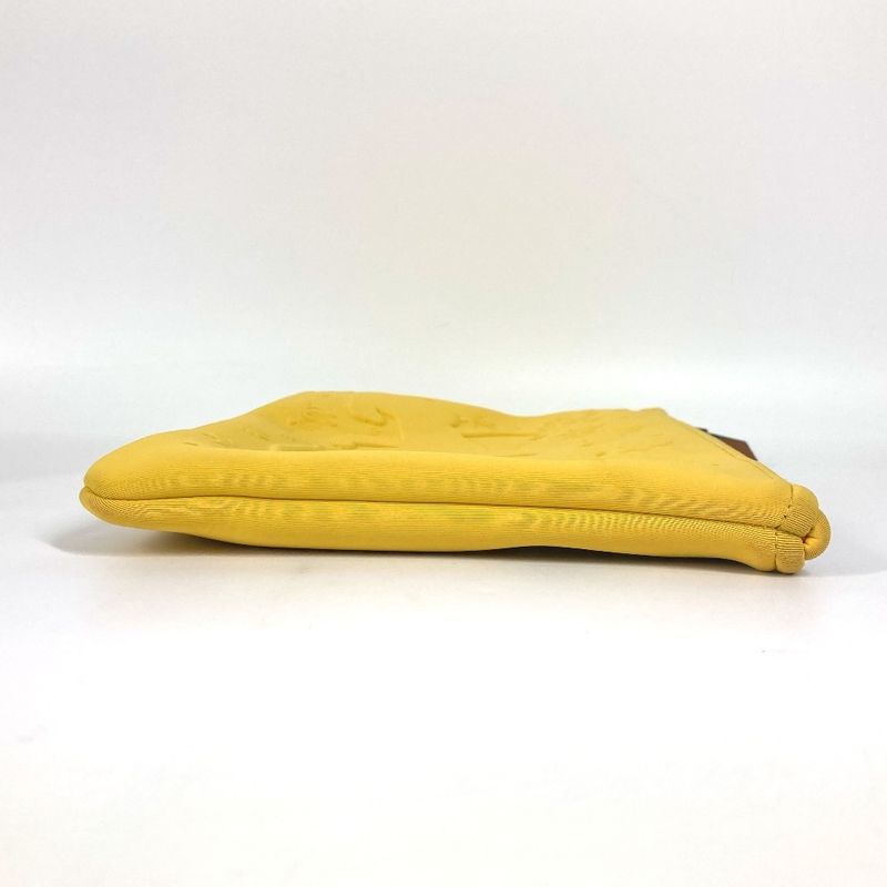 Hermes Pouch Neobain MM Leopard Polyamide Yellow