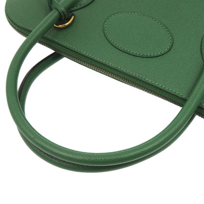 Hermes Macpherson Courchevel Vert Gold Hardware □G Engraved 2WAY Handbag Green