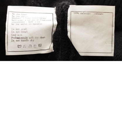 Chanel 96A Cashmere Back Logo Deca Coco Mark High Neck Knit Sweater Top