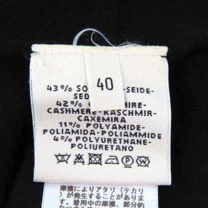 Hermes Silk Cashmere Blend Harness Knitted Crew Neck Long Sleeves Knit Dress