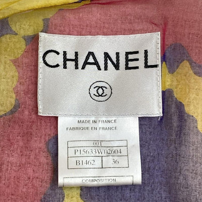 Chanel Jacket Size 36 S Women's P15633 Ivory X Orange X Multi Long Sleeves /