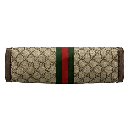 Gucci Shoulder Bag Ophidia/gg Supreme 503876 Beige Dark Brown Green And Red
