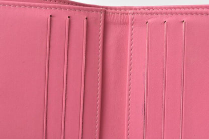 Chanel Wallet Chanel Foldable Wallet Bicolor Button Caviar Skin Rose Purple