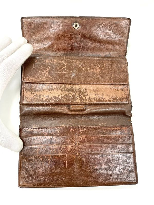 Louis Vuitton Monogram Porte Trésor International Long Wallet M61215 Brown Made