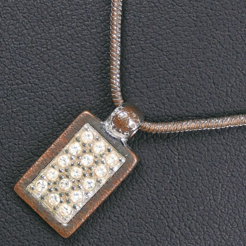 [dior] Christian Dior Trotter Rhinestone Ladies 8.7g Necklace