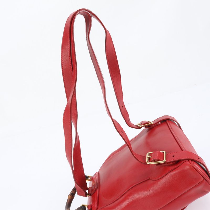 Richard Kyoto Store Gucci Control Card Bamboo Leather Mini Backpack Sac