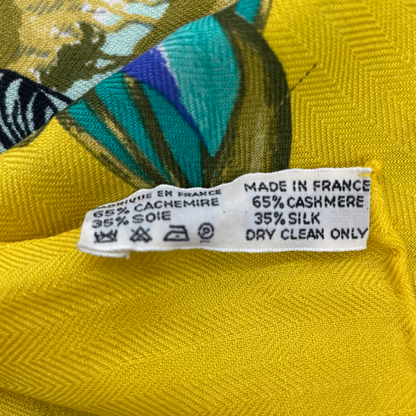 Hermes Carre 140 Large Scarf Tropiques Silk Multicolor With Box