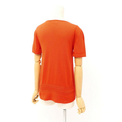Hermes Knit Size 34 Short Sleeve Sweater Silk And Cotton [made In Italy