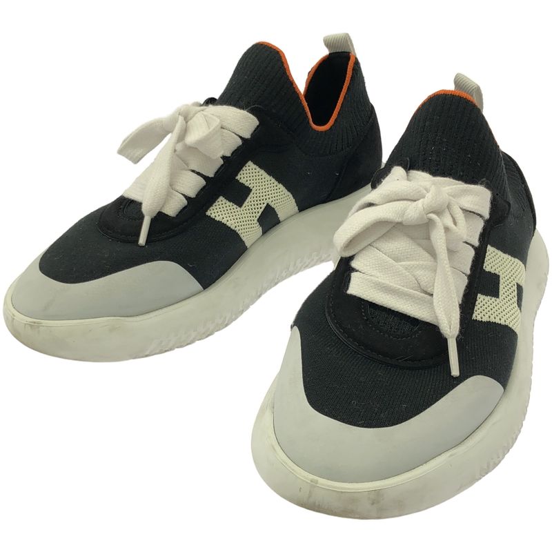 Hermes Crew Knit Sneakers Black 35 1 2