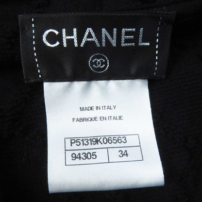 CHANEL 15P P51319 100% Cotton Pile Fabric Coco Mark Hooded Sleeveless Dress