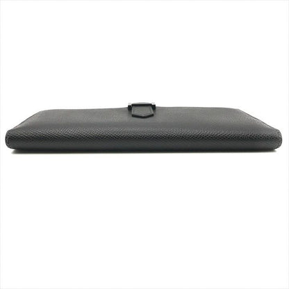 Hermes Bearn Souffle Veau Epsom Monochrome Bifold Wallet Black