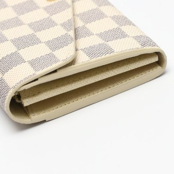 Louis Vuitton N63208 Damier Azure Long Wallet Portefeuille And Sarah Long