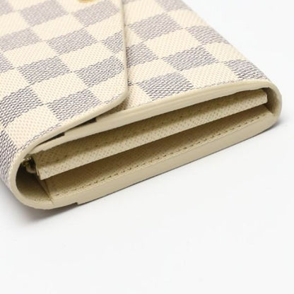 Louis Vuitton N63208 Damier Azure Long Wallet Portefeuille And Sarah Long