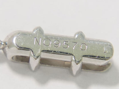 Authentic Cartier C Heart Diamond 750 WG Necklace Pendant White Gold Heart