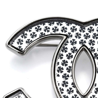 Chanel Brooch Metal Coco Mark Clover Pattern A24S 14.6g Accessories Box Bag