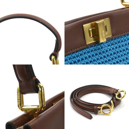 Fendi Shoulder Bag Handbag Mini Peekaboo 8bn244-afp3