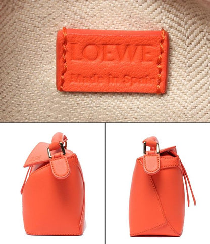 Loewe 2way Handbag Shoulder Bag Crossbody Soft Grain Calf Puzzle Edge Bag Mini