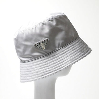 Prada Hat Size M 58cm (22.83in) Tessuto Bucket Hat Nylon Triangle Logo Re-nylon