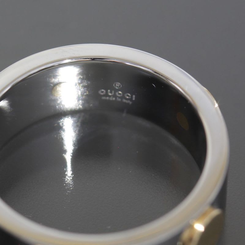 Gucci Inox Ring No 18 750 Gold Steel E0863