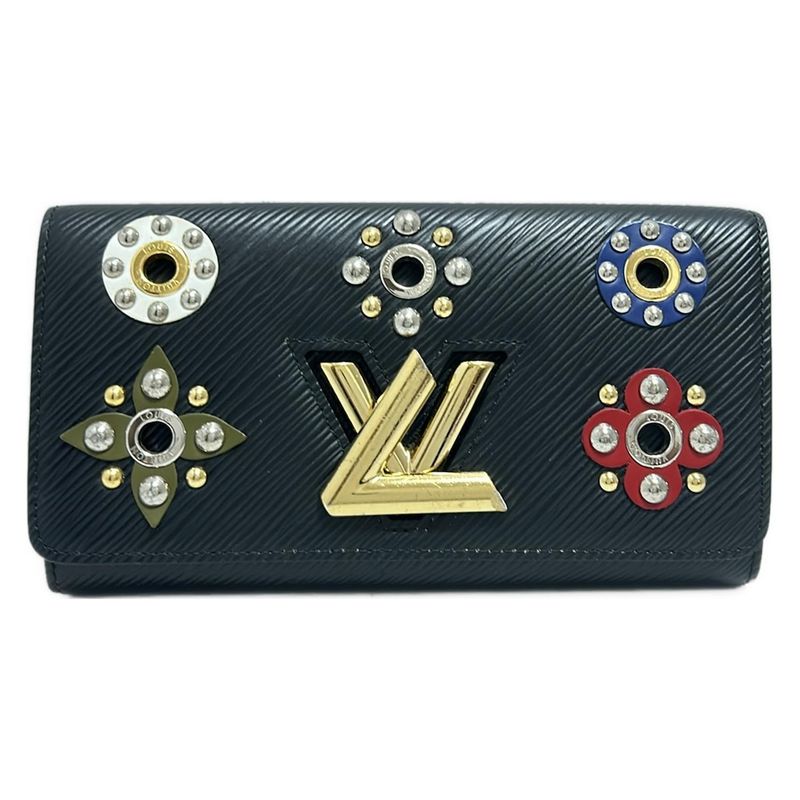 Louis Vuitton Twist Portefeuille Twist Long Wallet M62483 Noir Black And Multi