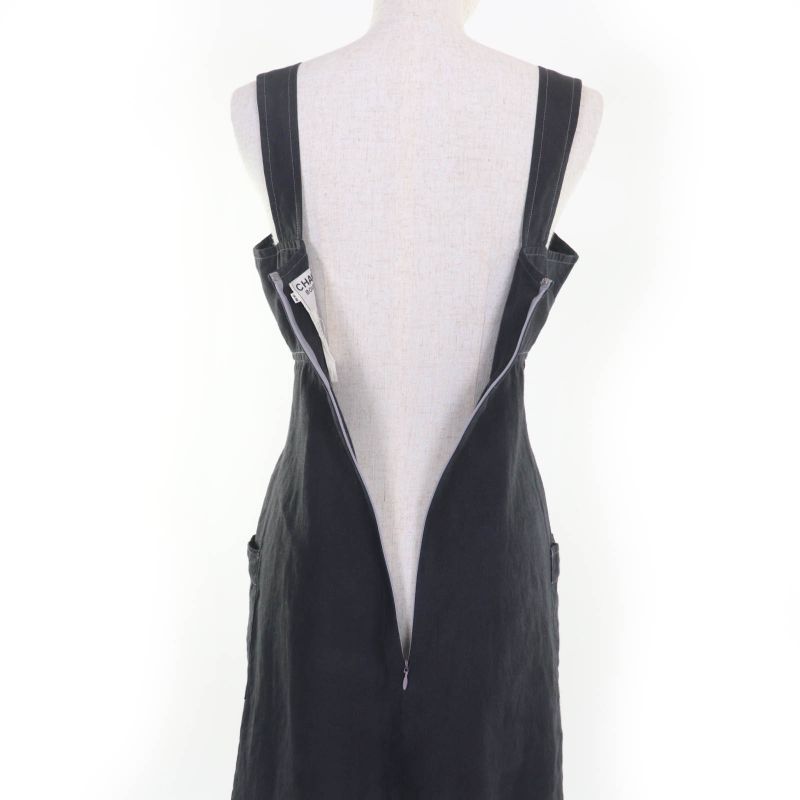 CHANEL Vintage 94P P02832 Silk Blend Linen Coco Mark Jacket And Dress