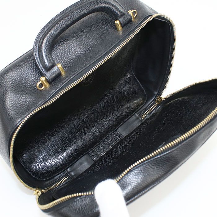 Chanel 2WAY Vanity Bag Coco Mark A07061 Shoulder Bag Caviar 4505942 Ladies