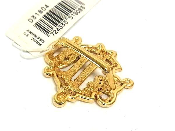Christian Dior Vintage Scarf Ring Scarf Clasp Accessory Gold Bs0422