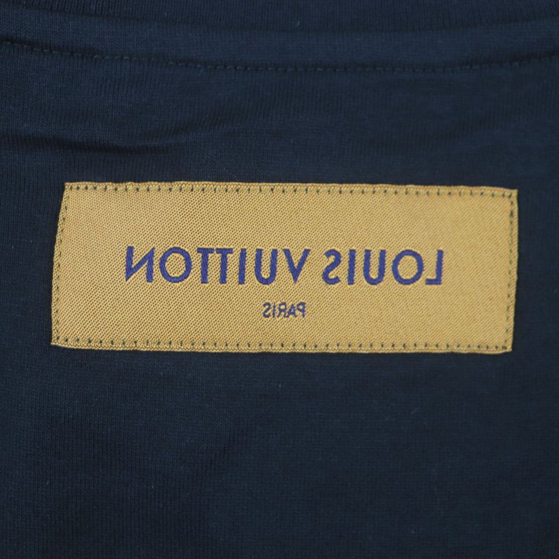 Louis Vuitton 23SS 100% Cotton LV Concert Print Inside Out Short Sleeve Black