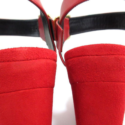 Celine Phoebe Period Ankle Strap Suede Chunky Heel Sandals Size 36 Approx 23cm