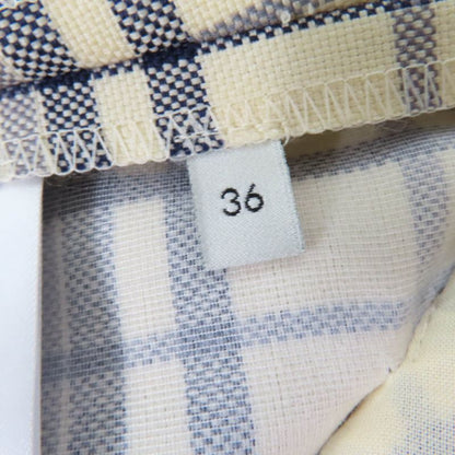 Gucci 611284 100% Wool Checked Center Press Flared Pants Ivory Black 36 Made In