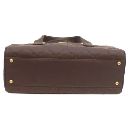 Chanel No 8 Brown Wild Stitch W Zipper Mini Boston Handbag Boston Bag Women