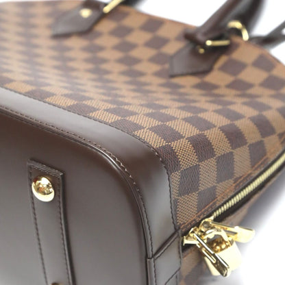 Louis Vuitton Damier 2-Way Alma PM Handbag Brown