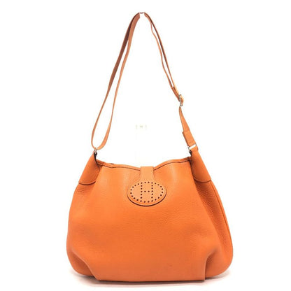 Hermes Shoulder Bag Rodeo De Taurillon Clemence Orange