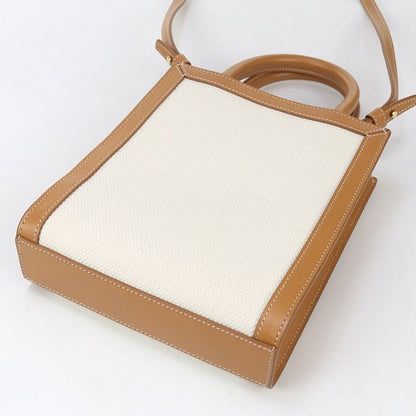 Celine Mini Vertical Cabas Handbag Canvas Calf Womens